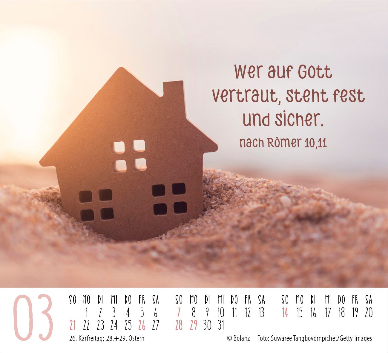 Aufstellkalender - Danke 2027 Minikalender