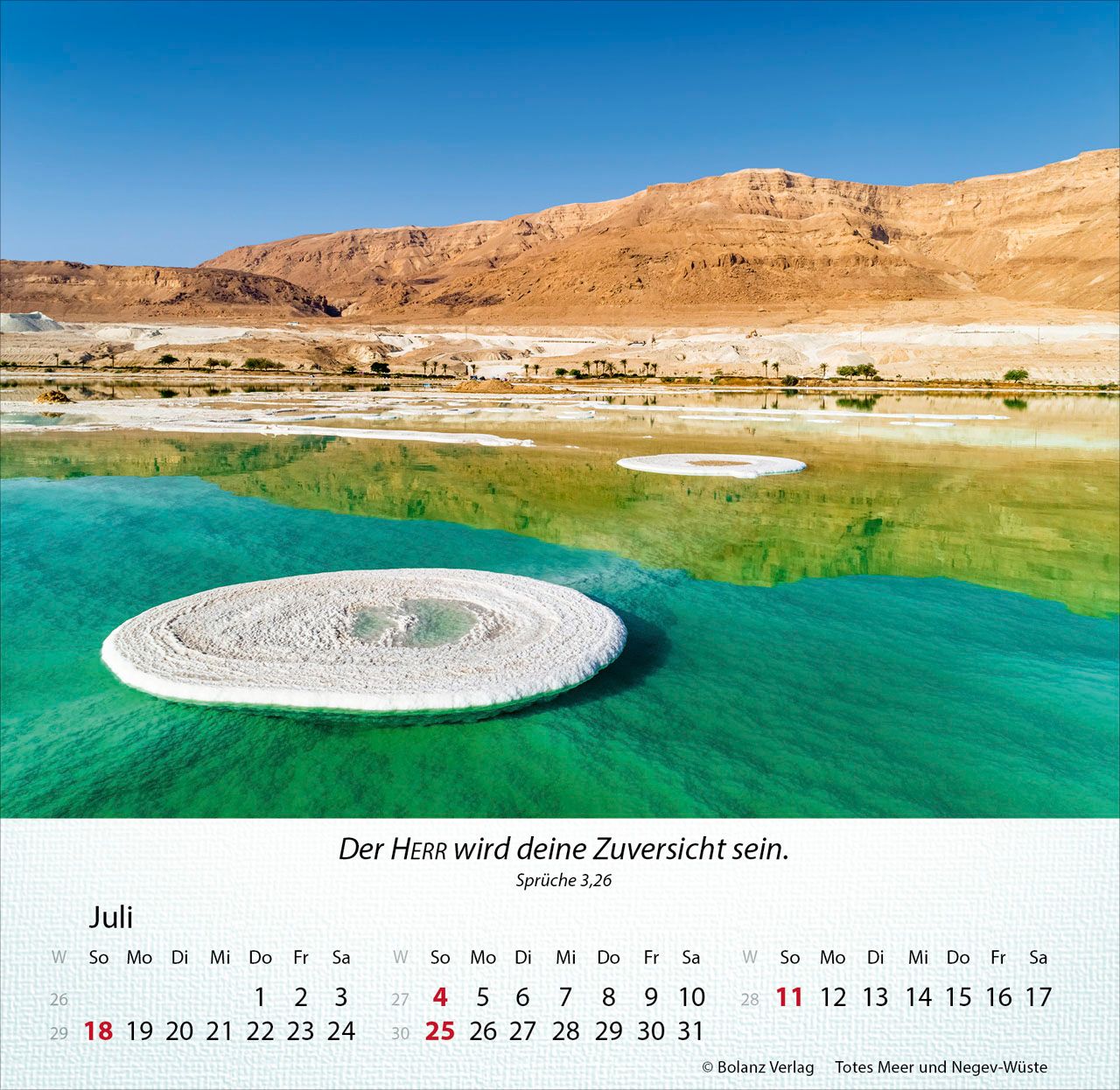 Tischkalender - Israel Shalom 2027