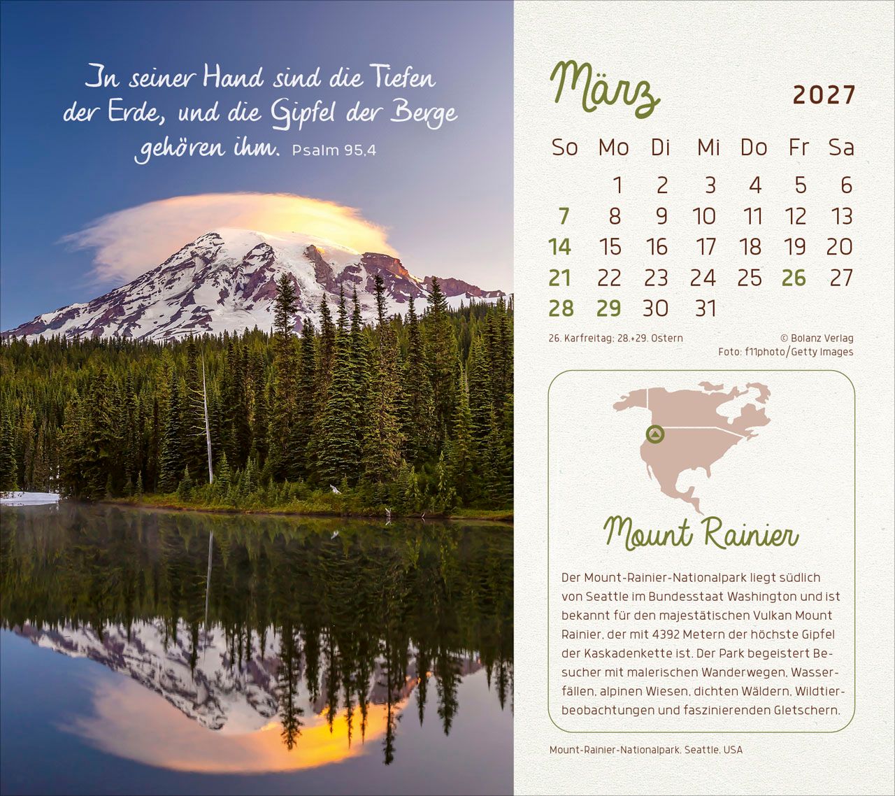 Tischkalender - Faszinierende Schöpfung 2027 Tischkalender