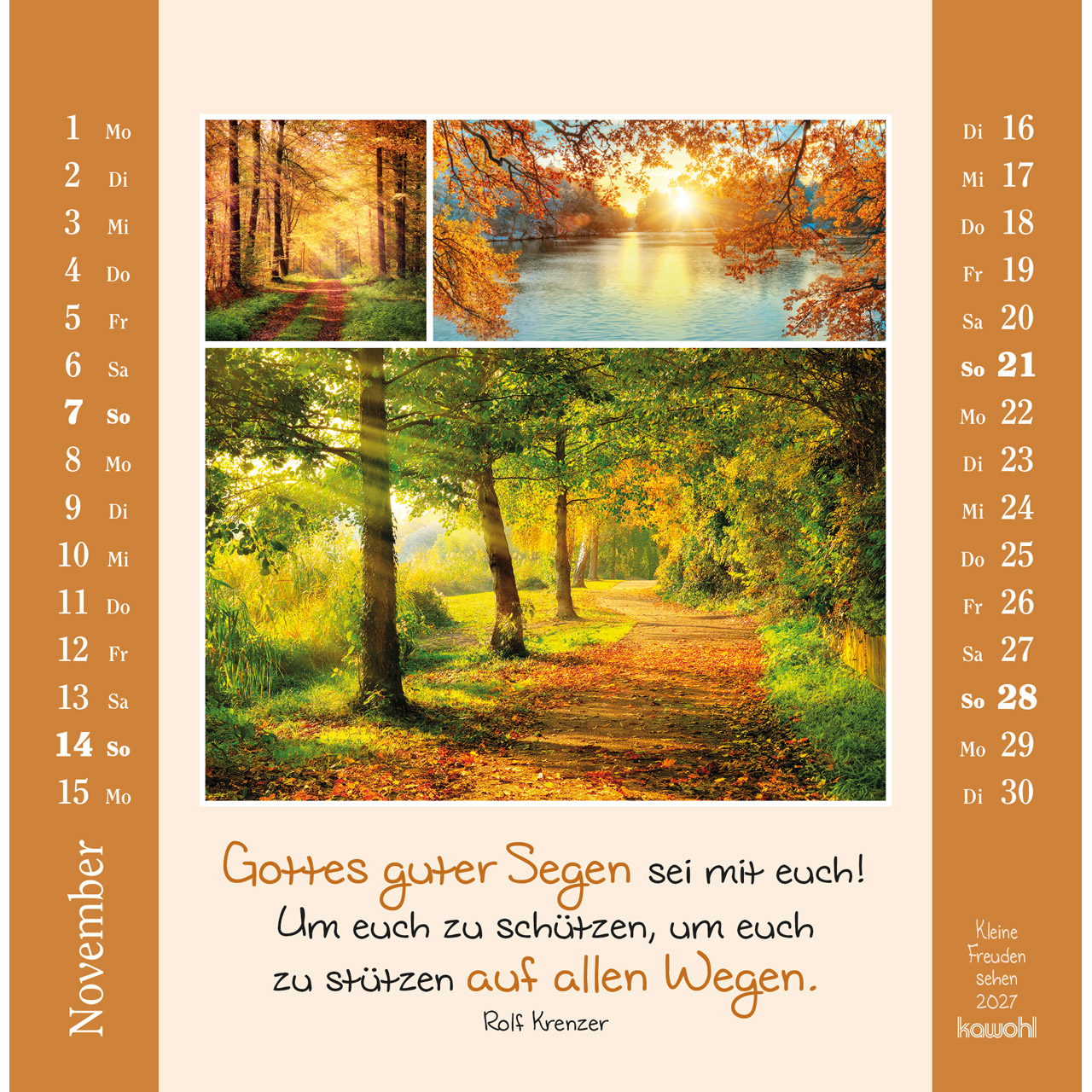 Postkartenkalender - Kleine Freuden sehen 2027
