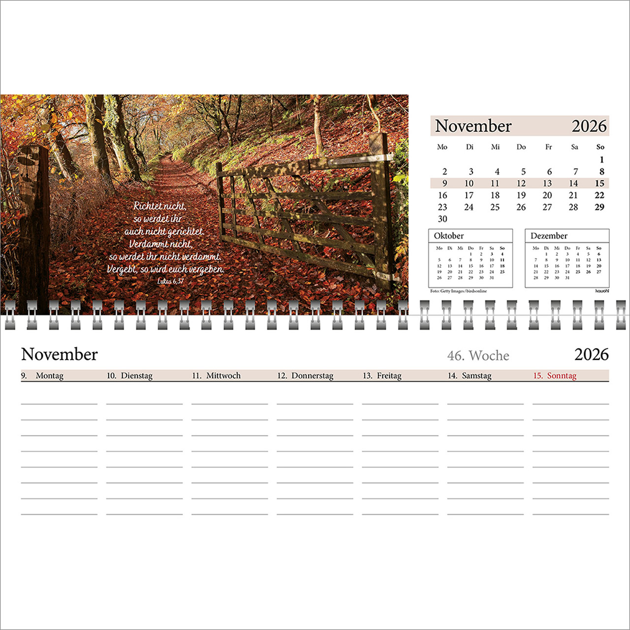 Tischkalender - In deine Hand leg ich den Tag 2026