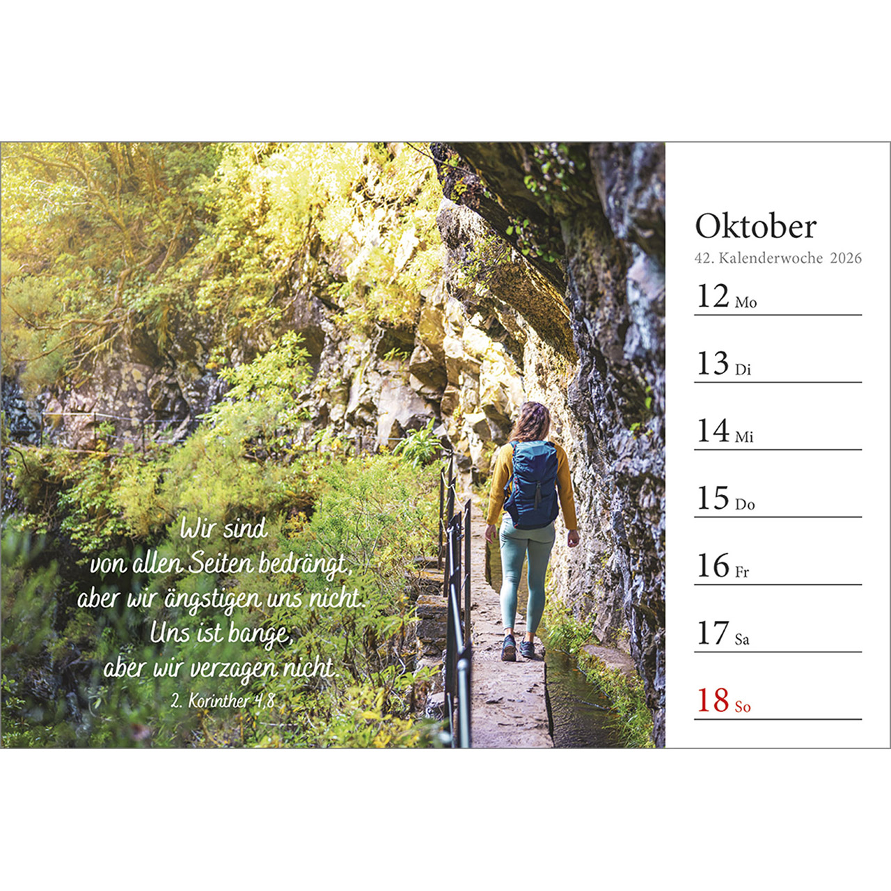 Tischkalender - In deine Hand stell ich den Tag 2026