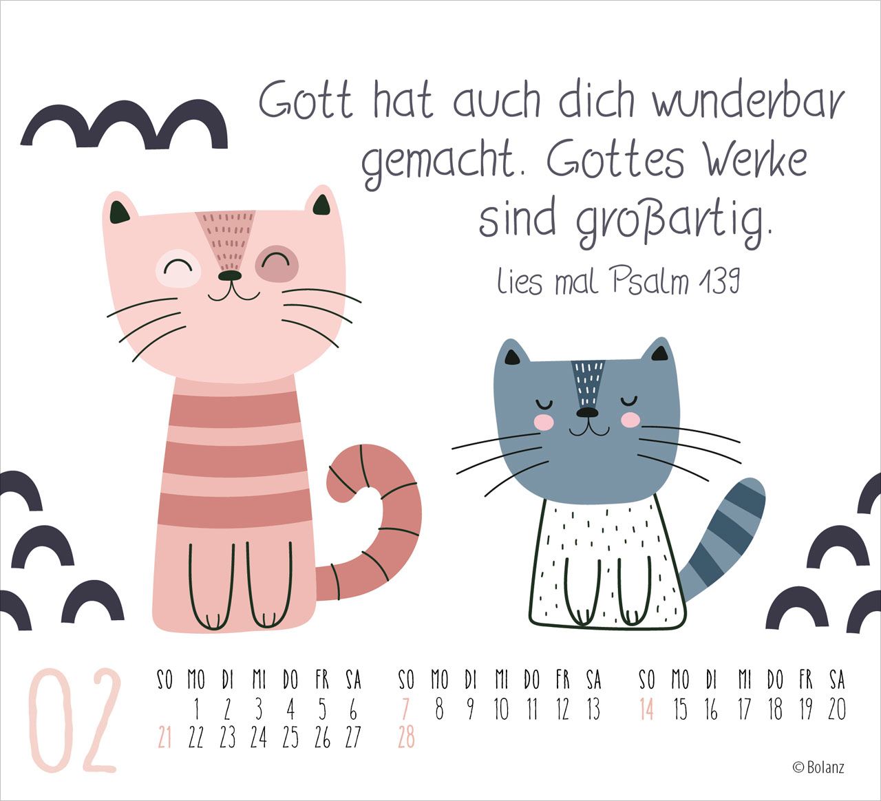 Aufstellkalender - Freunde fürs Leben 2027 Minikalender