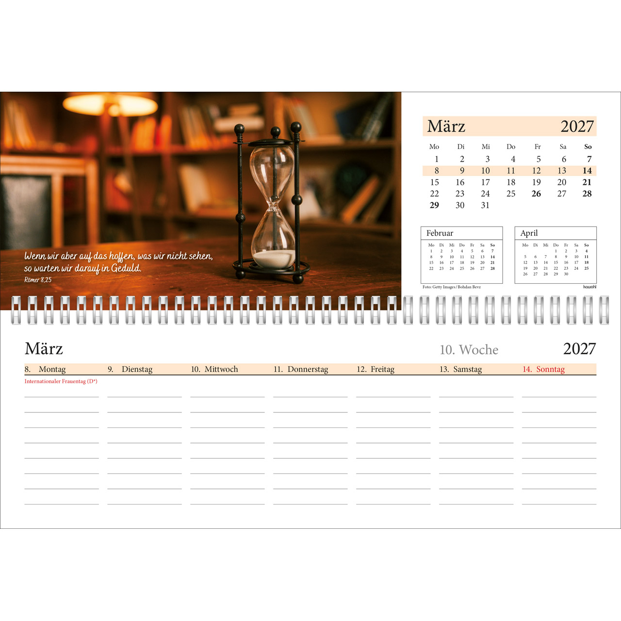 Tischkalender - In deine Hand leg ich den Tag 2027