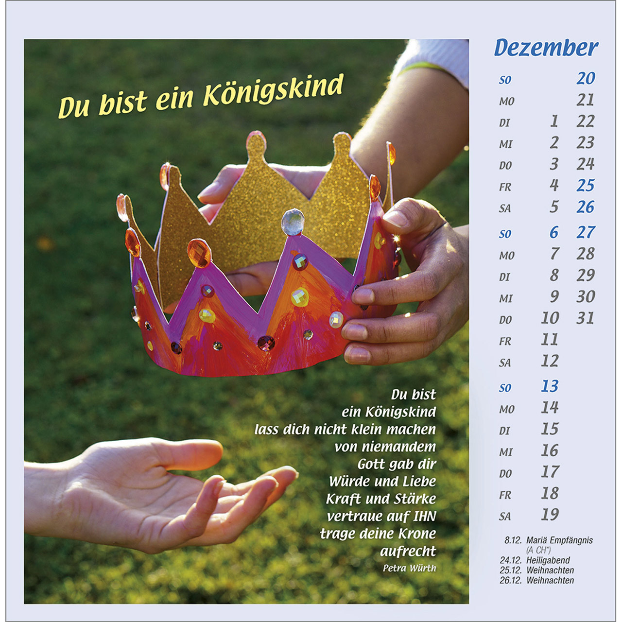 Postkartenkalender - Mit Hand und Fuß 2026