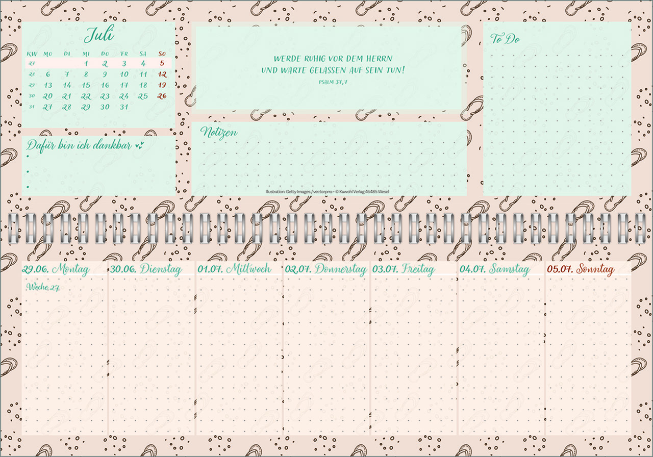 Tischkalender - Meine fröhlich-bunte Segenswoche 2026