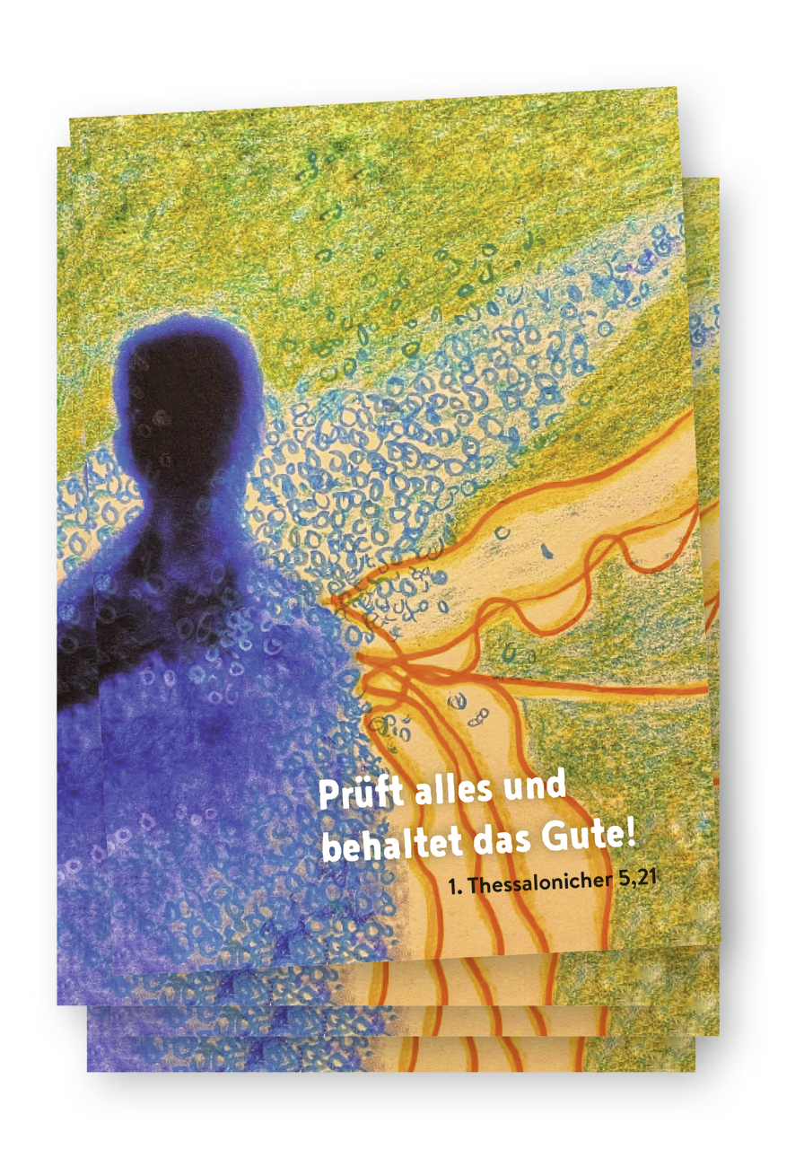 Postkarte 10 Ex. 'Prüft alles und behaltet das Gute!'