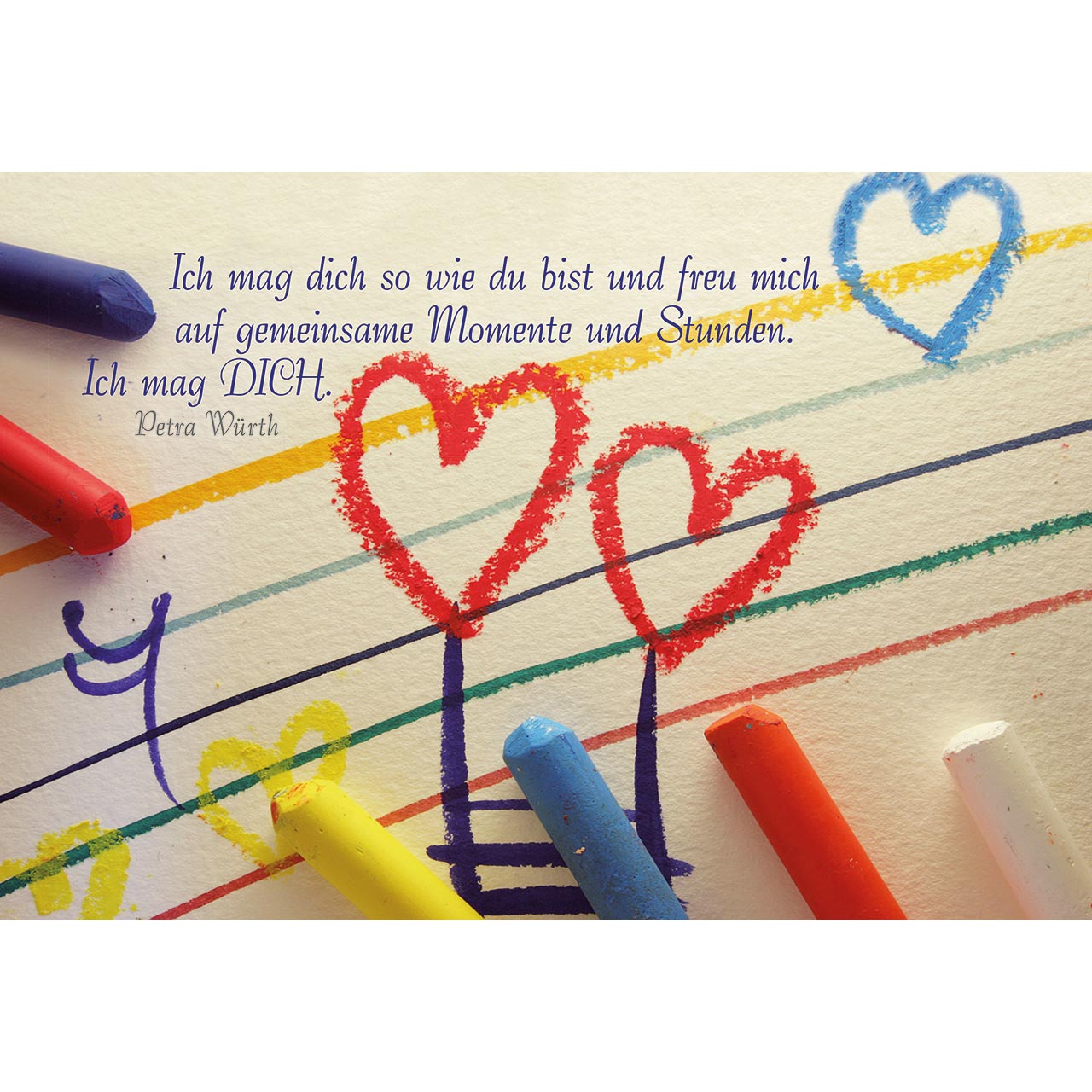 Mini-Karten-Buch - Mit Liebe und Herz - Herz