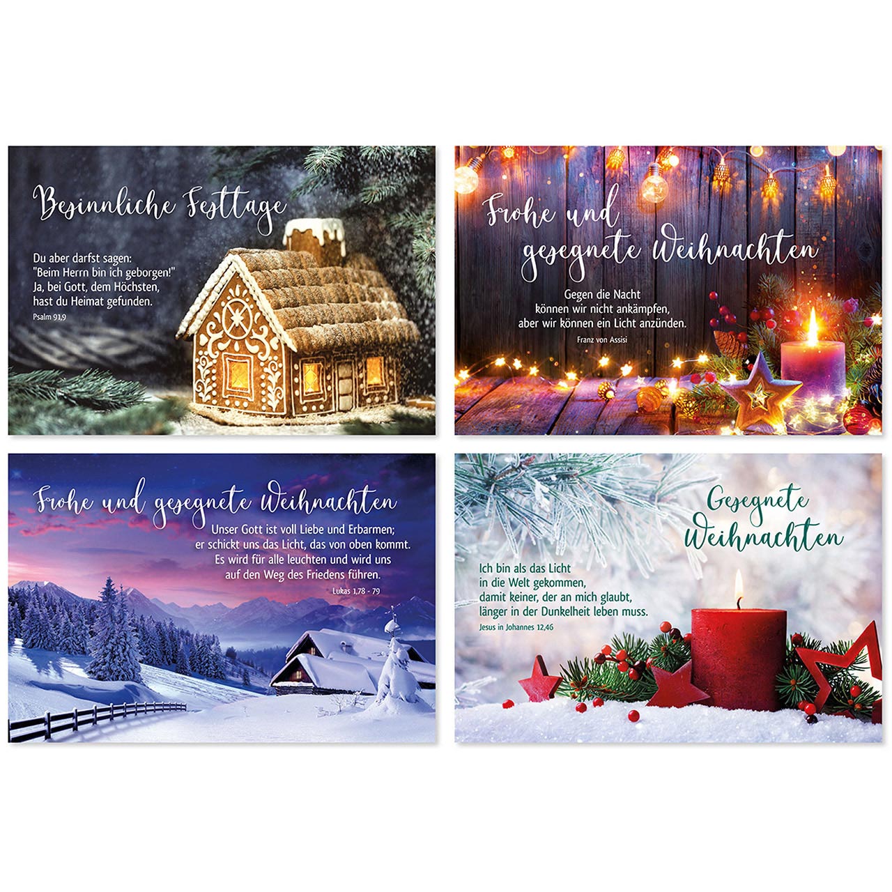 Postkarten-Serie - Weihnachts-Postkartenserie - Weihnachtsmotive