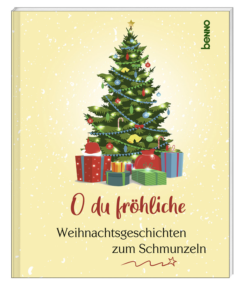 Buch - O du fröhliche - Tannenbaum Geschenke Christbaumkugeln Glocke Weihnachtsmütze