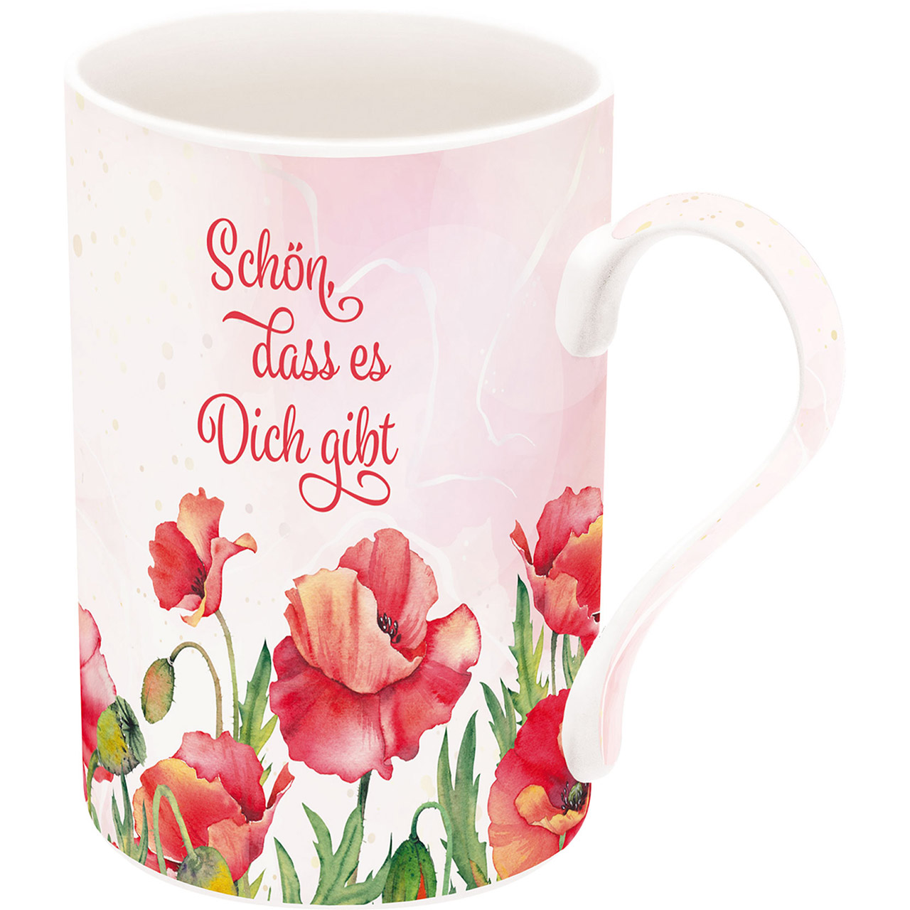 Schön, dass es dich gibt Tasse - Schön, dass es dich gibt - Mohnblumen