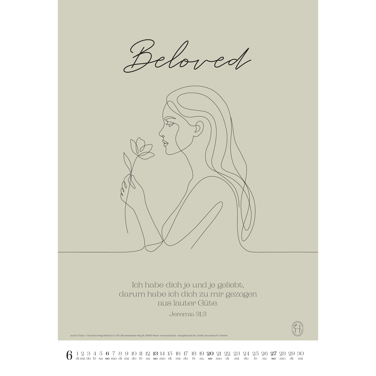 Wandkalender - Wonderfully created 2027