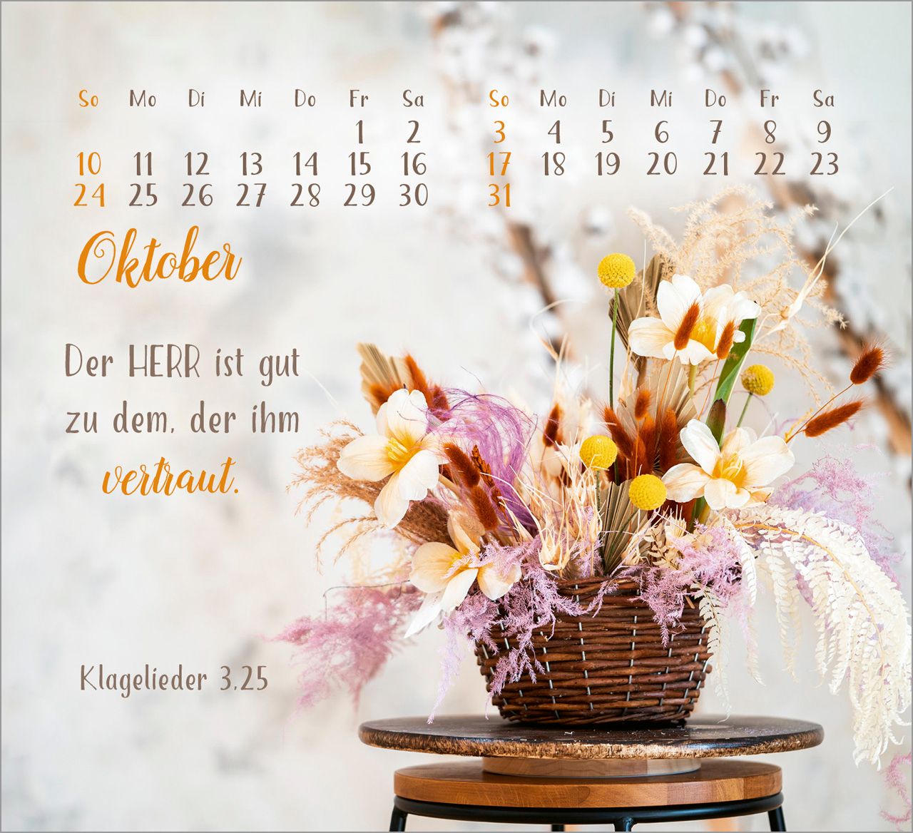 Tischkalender - Sei gesegnet! 2027