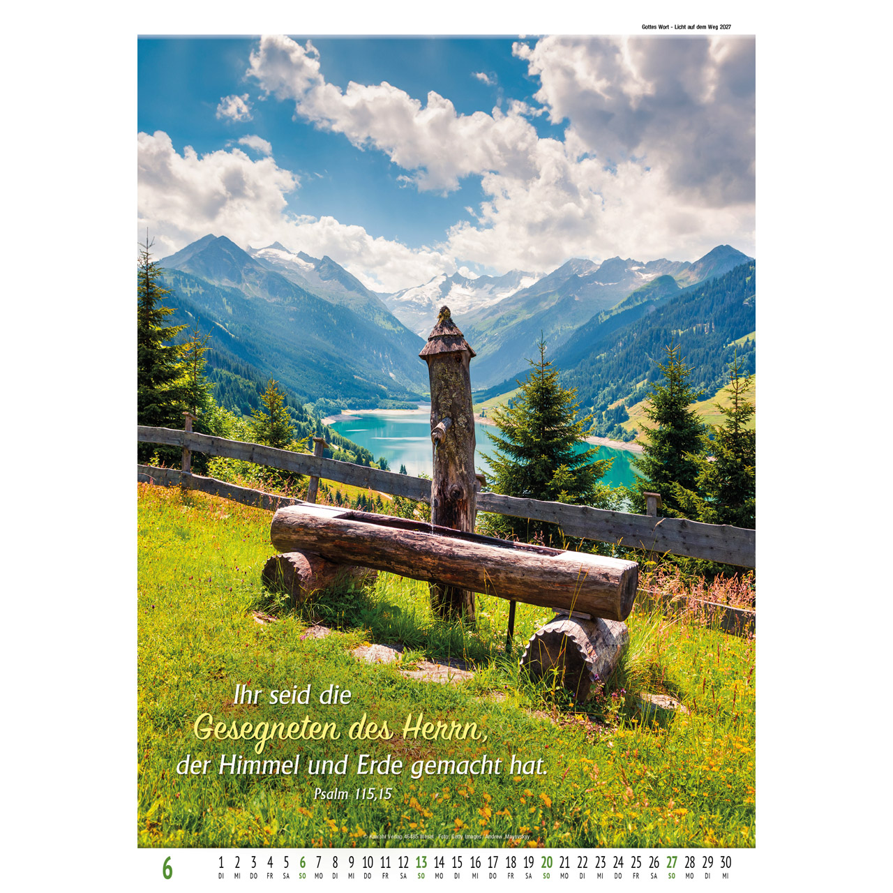 Wandkalender - Gottes Wort - Licht auf dem Weg 2027
