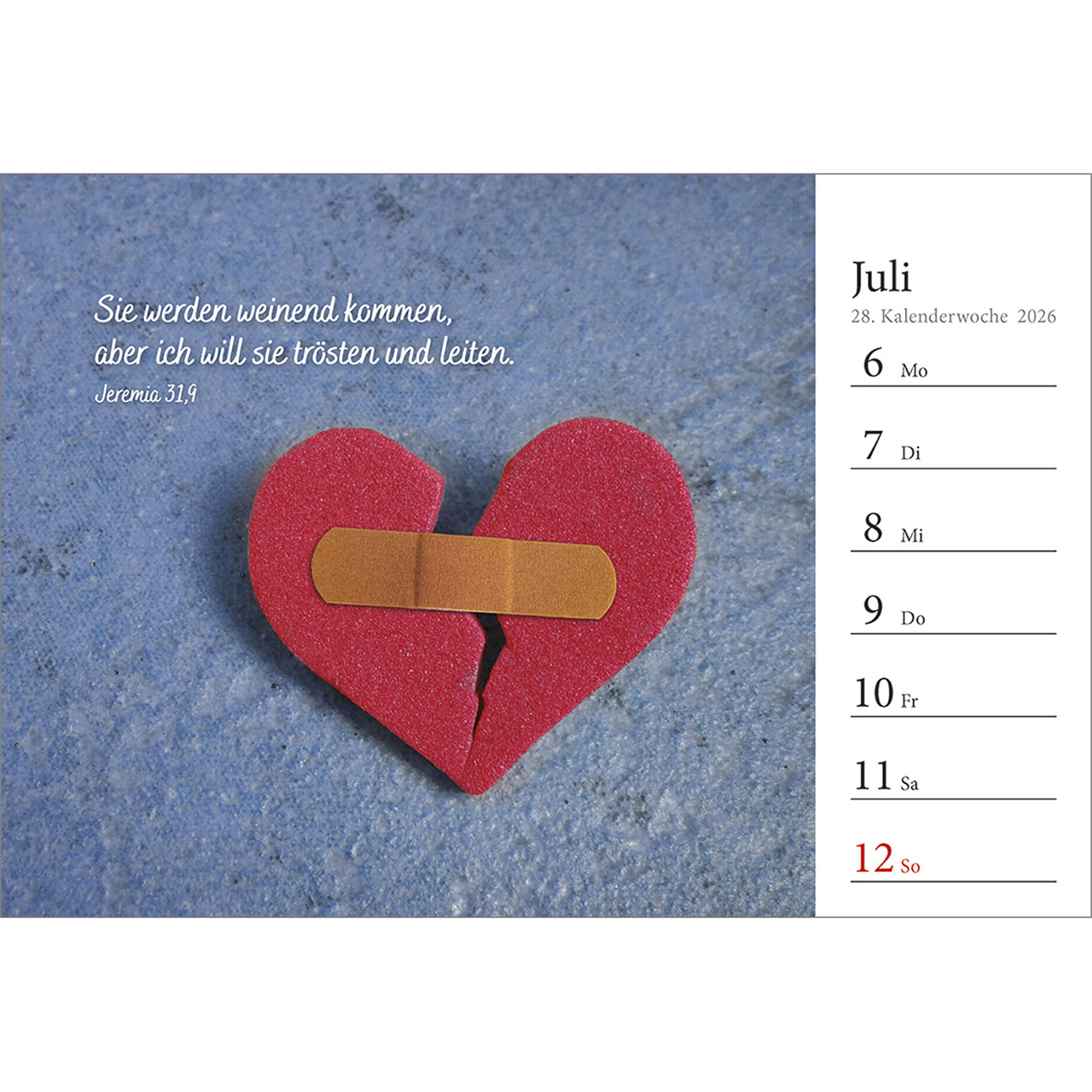 Tischkalender - In deine Hand stell ich den Tag 2026