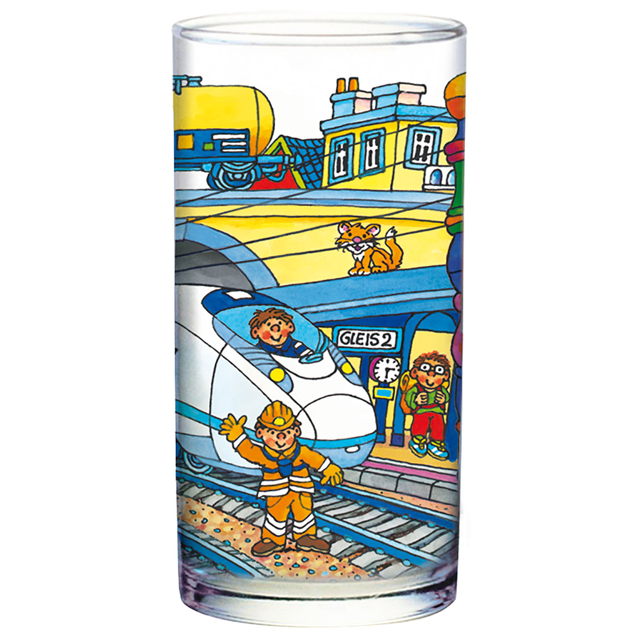 Trinkglas - Unterwegs mit Gottes Segen - Bahnhof - Bahnhof