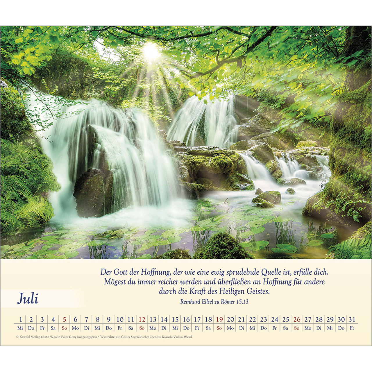 Wandkalender - Balsam für deine Seele 2026