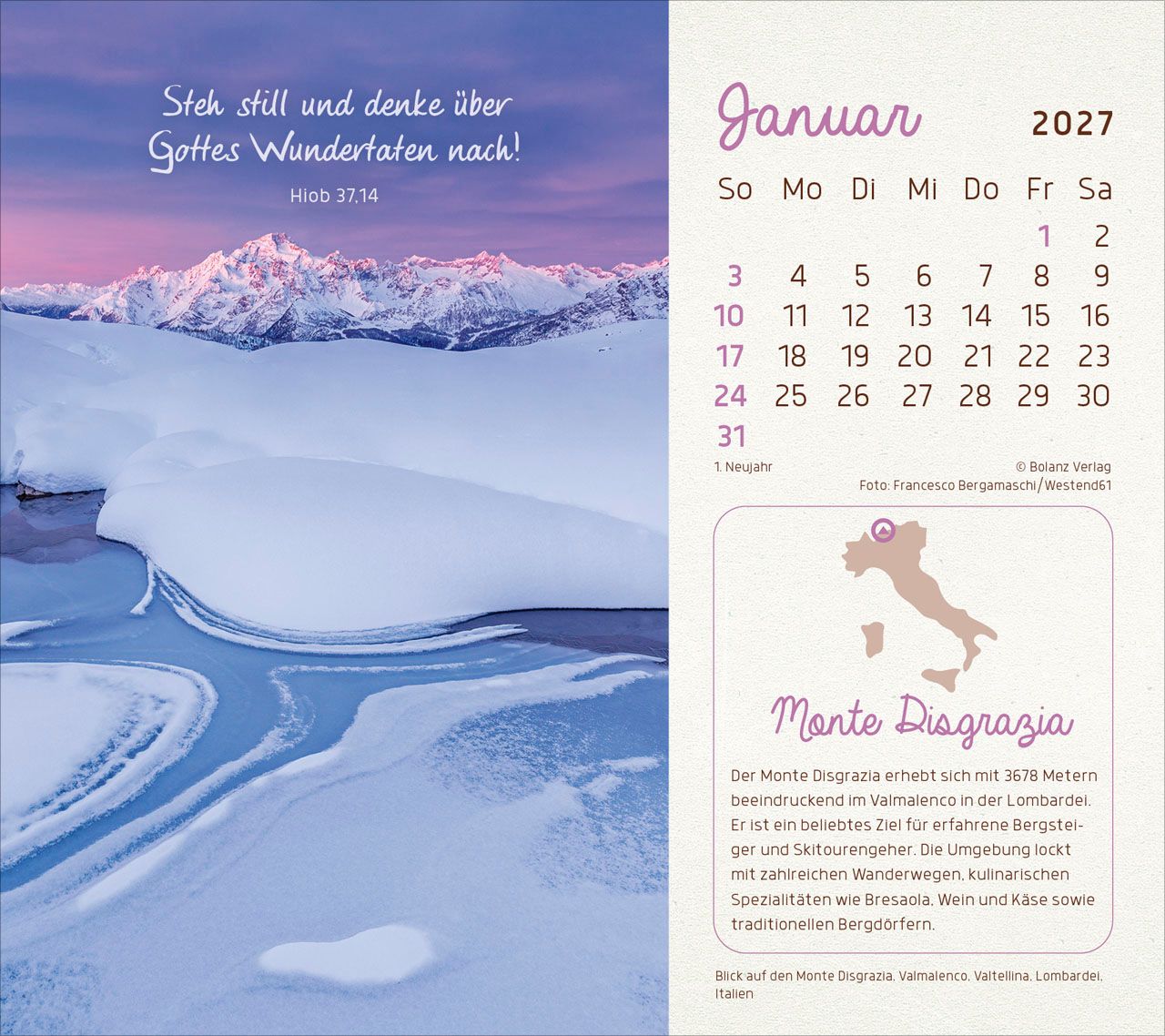 Tischkalender - Faszinierende Schöpfung 2027 Tischkalender