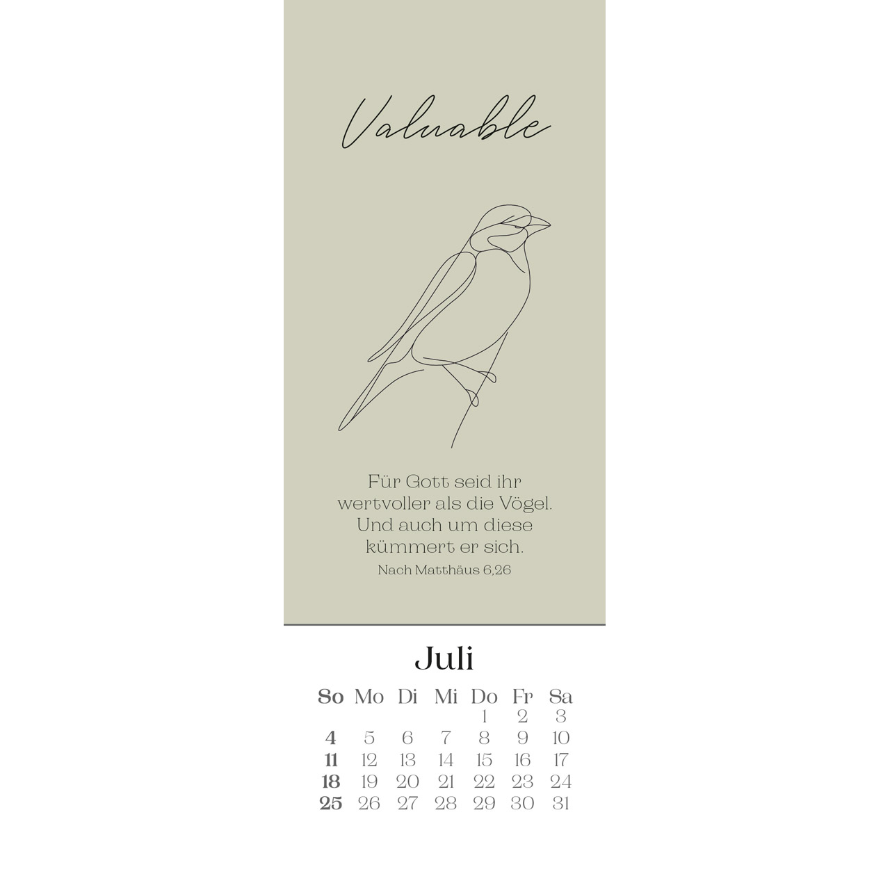 Lesezeichenkalender - Wonderfully designed 2027