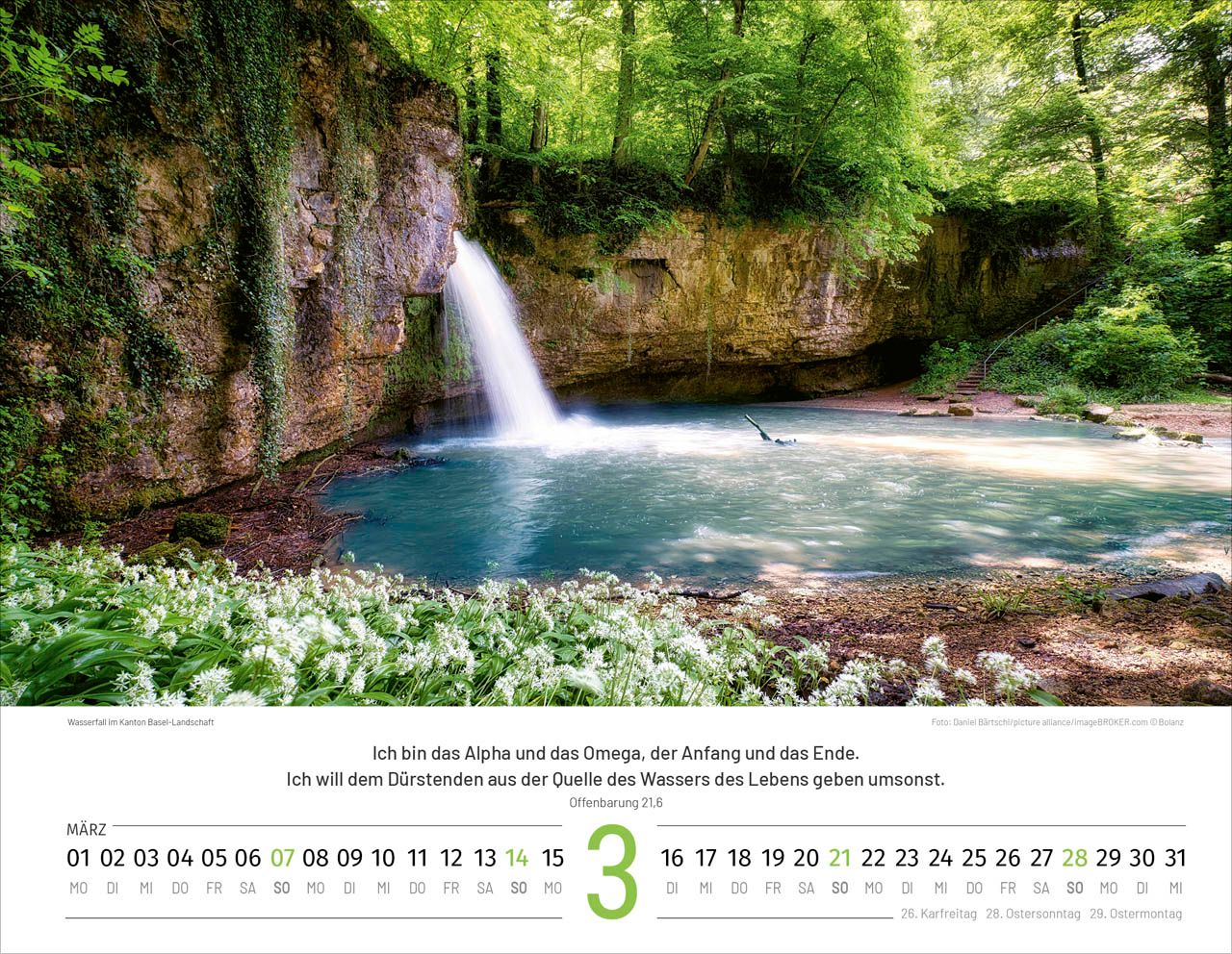 Wandkalender - Schweiz 2027 - deutsch