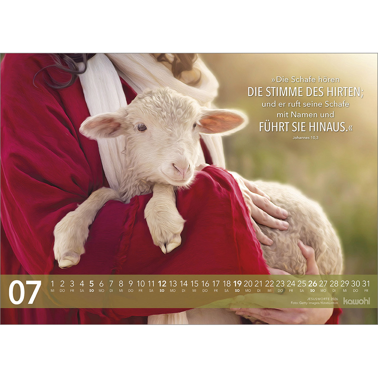 Wandkalender - Jesus Worte 2026
