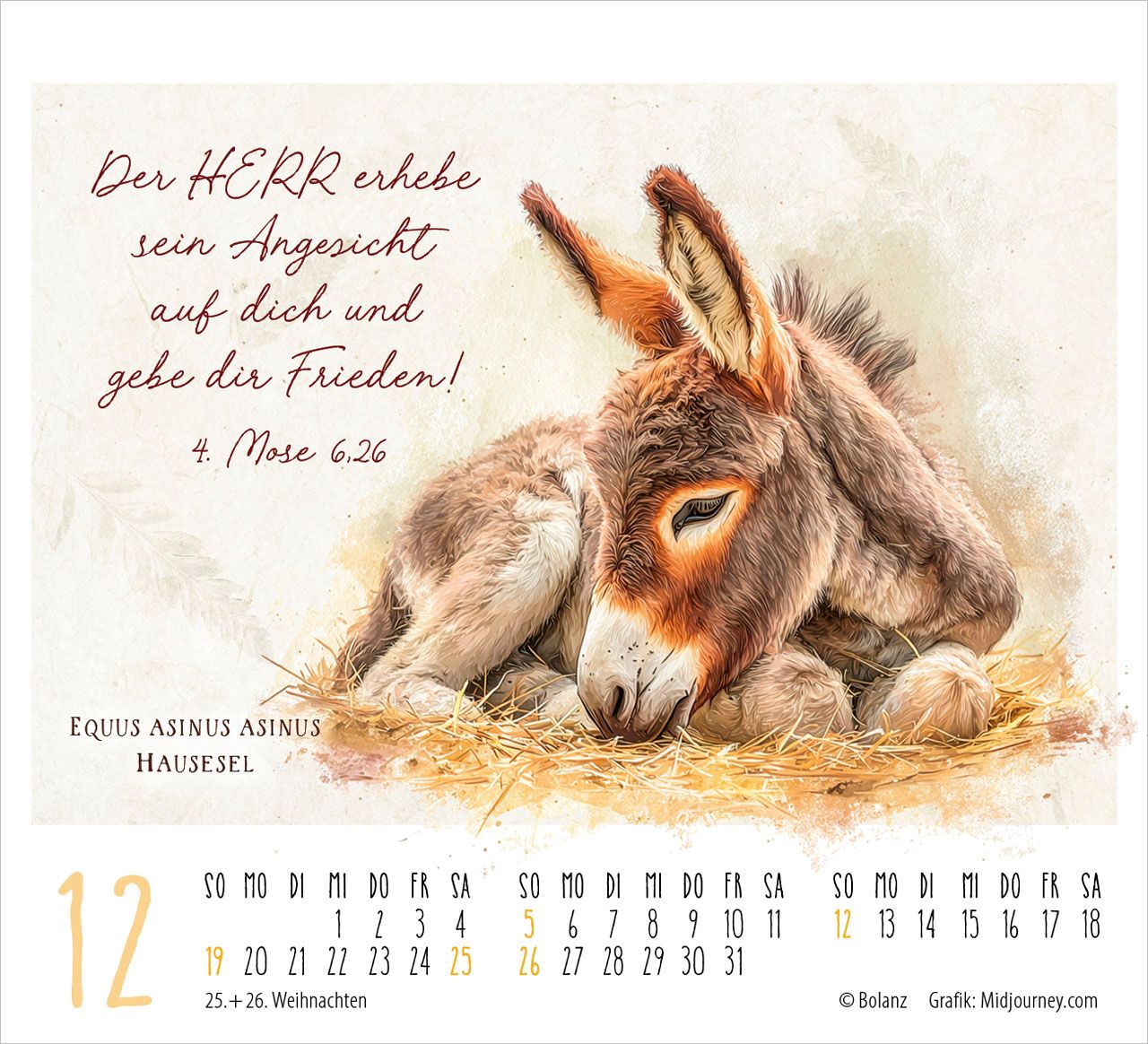 Aufstellkalender - Kunstwerke des Schöpfers 2027