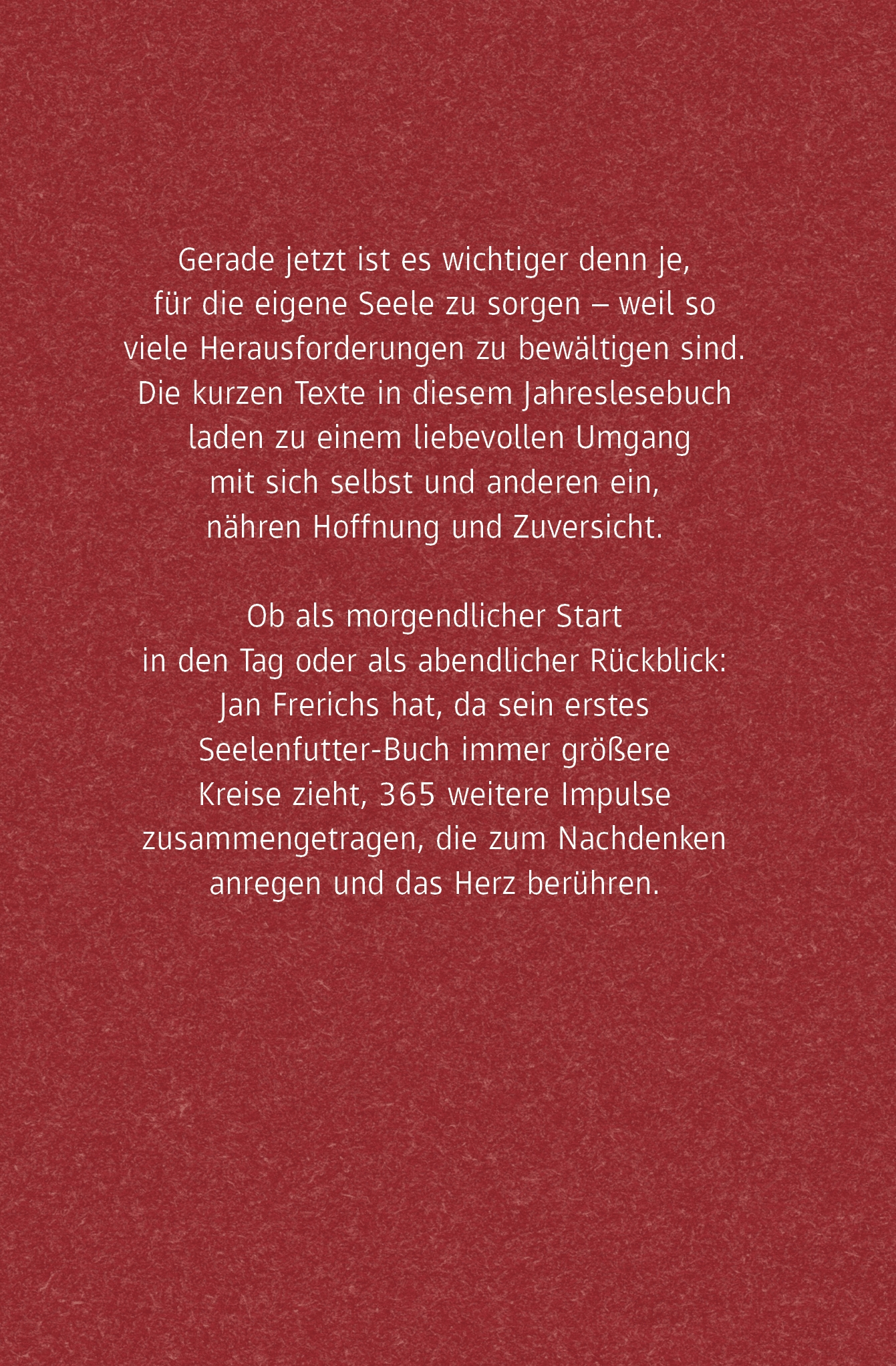 Buch - Mehr Seelenfutter