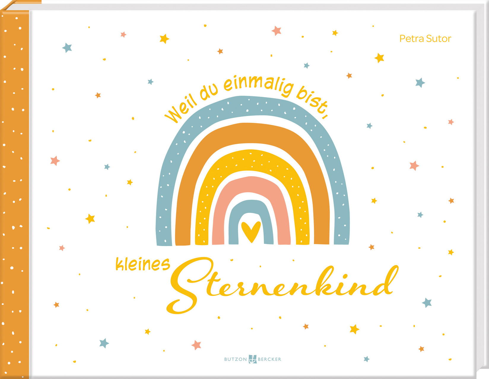 Buch - Weil du einmalig bist, kleines Sternenkind - Regenbogen Sterne Herz Punkte