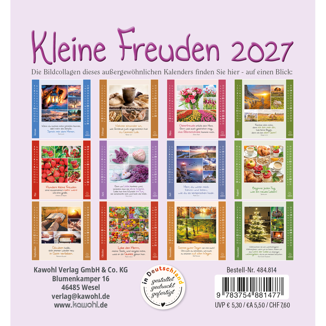 Aufstellkalender - Kleine Freuden 2027