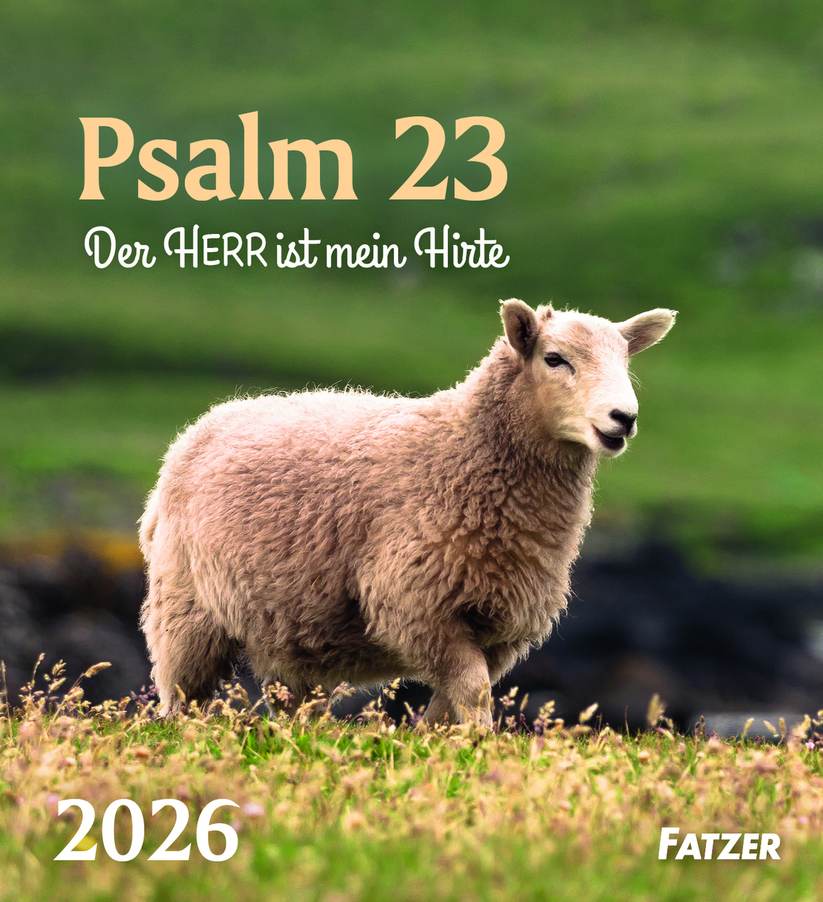 Aufstellkalender - Psalm 23 - Tischkalender 2026