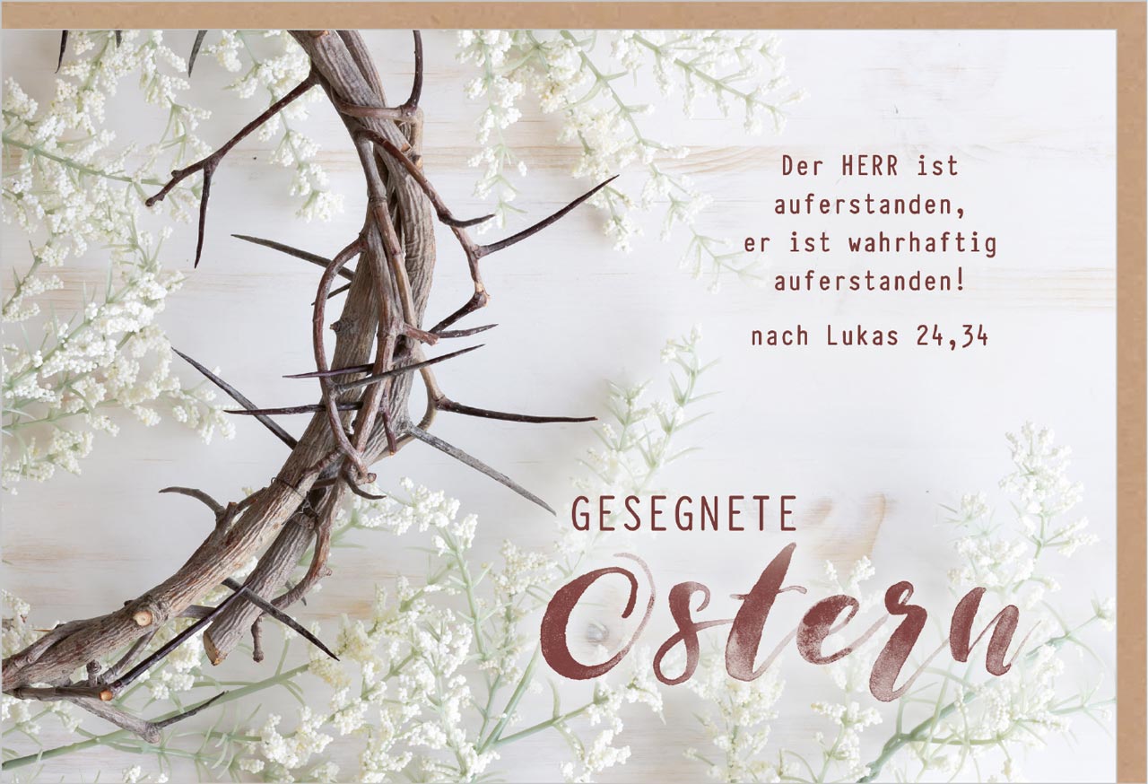 Faltkarte - Faltkarte 'Gesegnete Ostern'