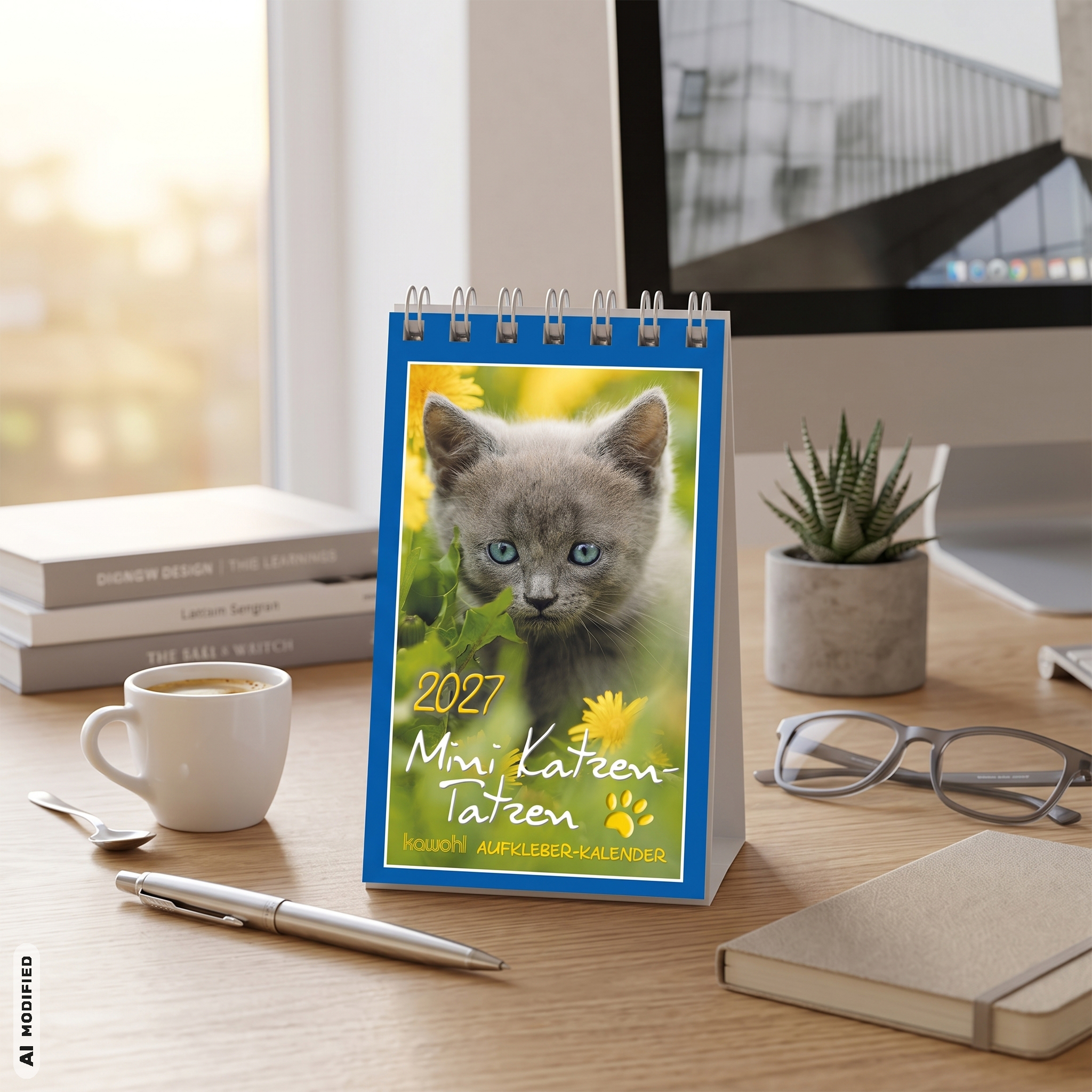 Aufkleberkalender - Mini Katzen-Tatzen 2027 - Katzen