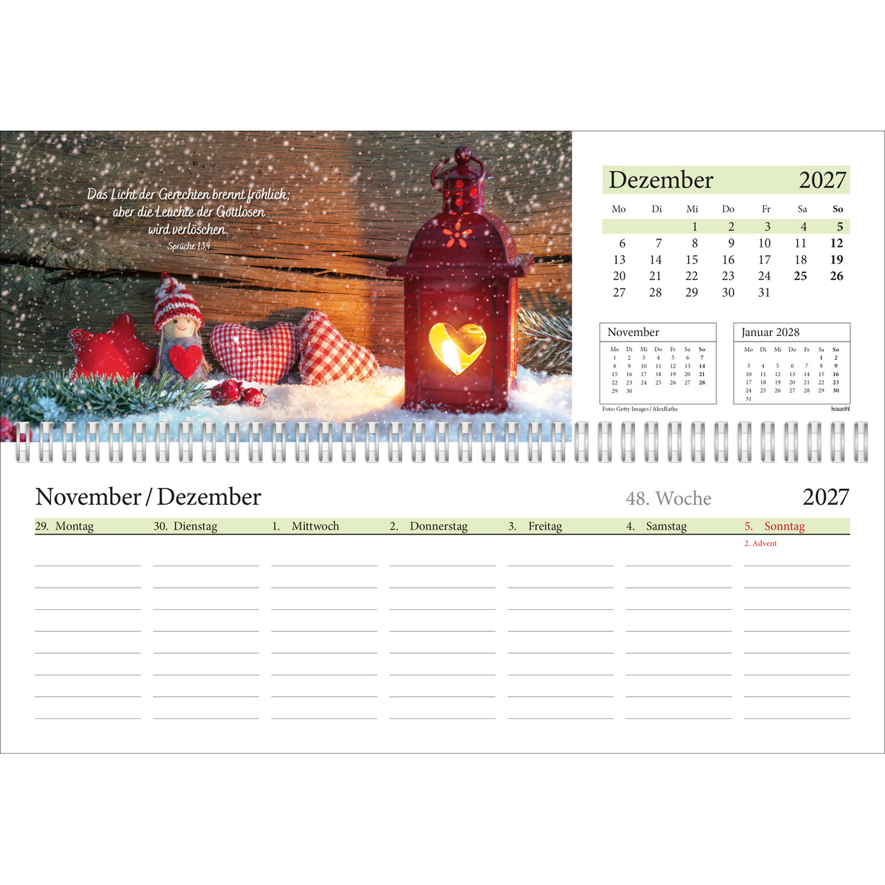 Tischkalender - In deine Hand leg ich den Tag 2027