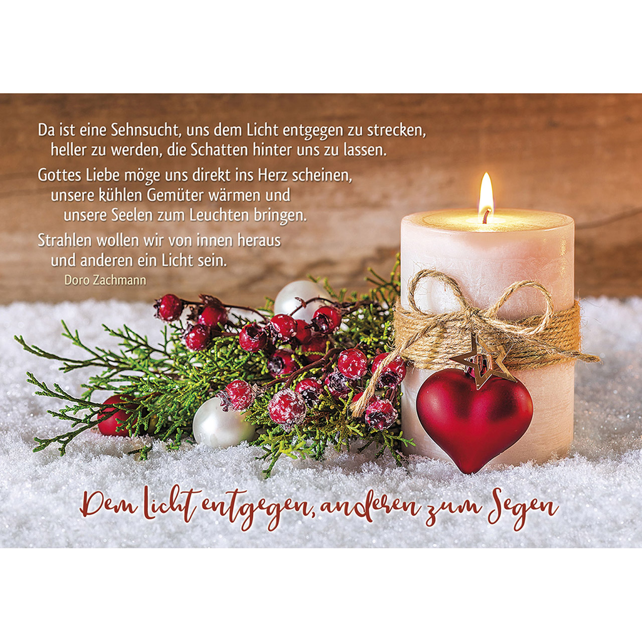Adventskalender - Im hellen Glanz der Weihnachtsfreude - Teelichter / Kerzen / Tannenzapfen