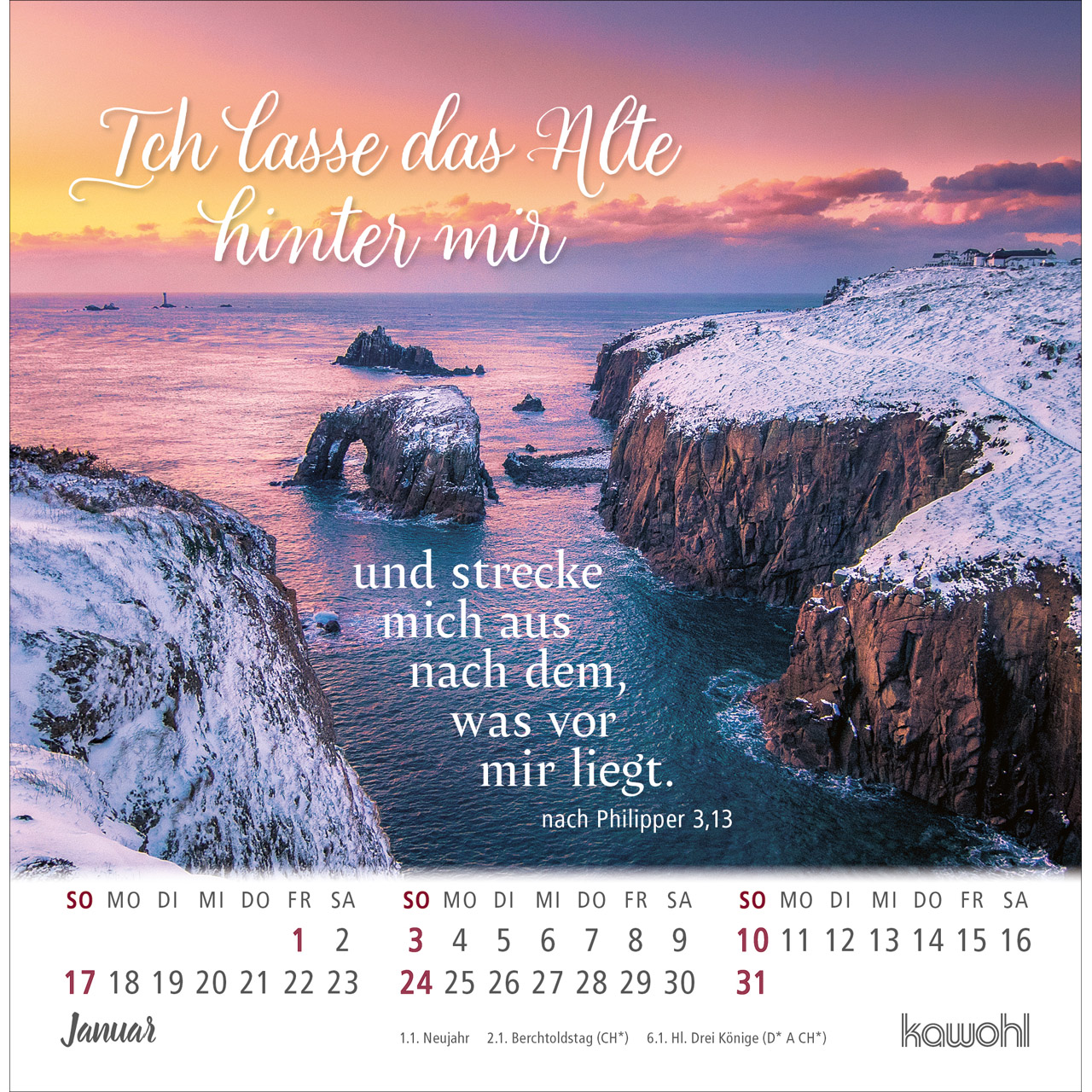 Postkartenkalender - Ankommen & leben 2027