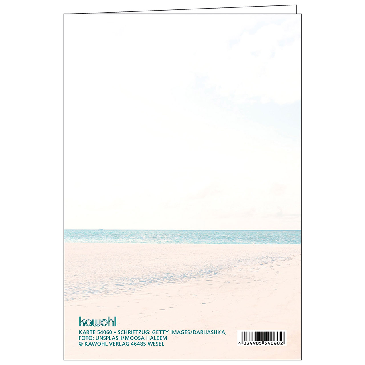 Faltkarte - Gottes Segen zur Konfirmation - Strand Meer