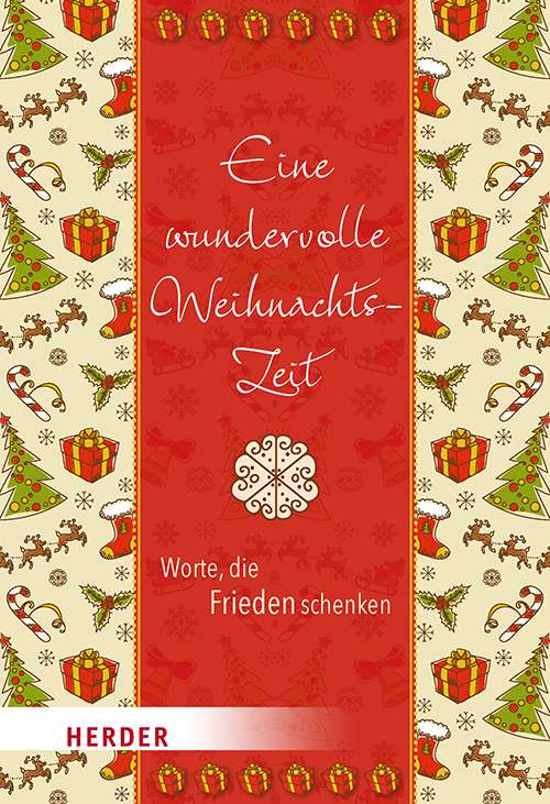 Buch - Eine wundervolle Weihnachtszeit - Tannenbaum Rentiere geschenke Stiefel Zuckerstange