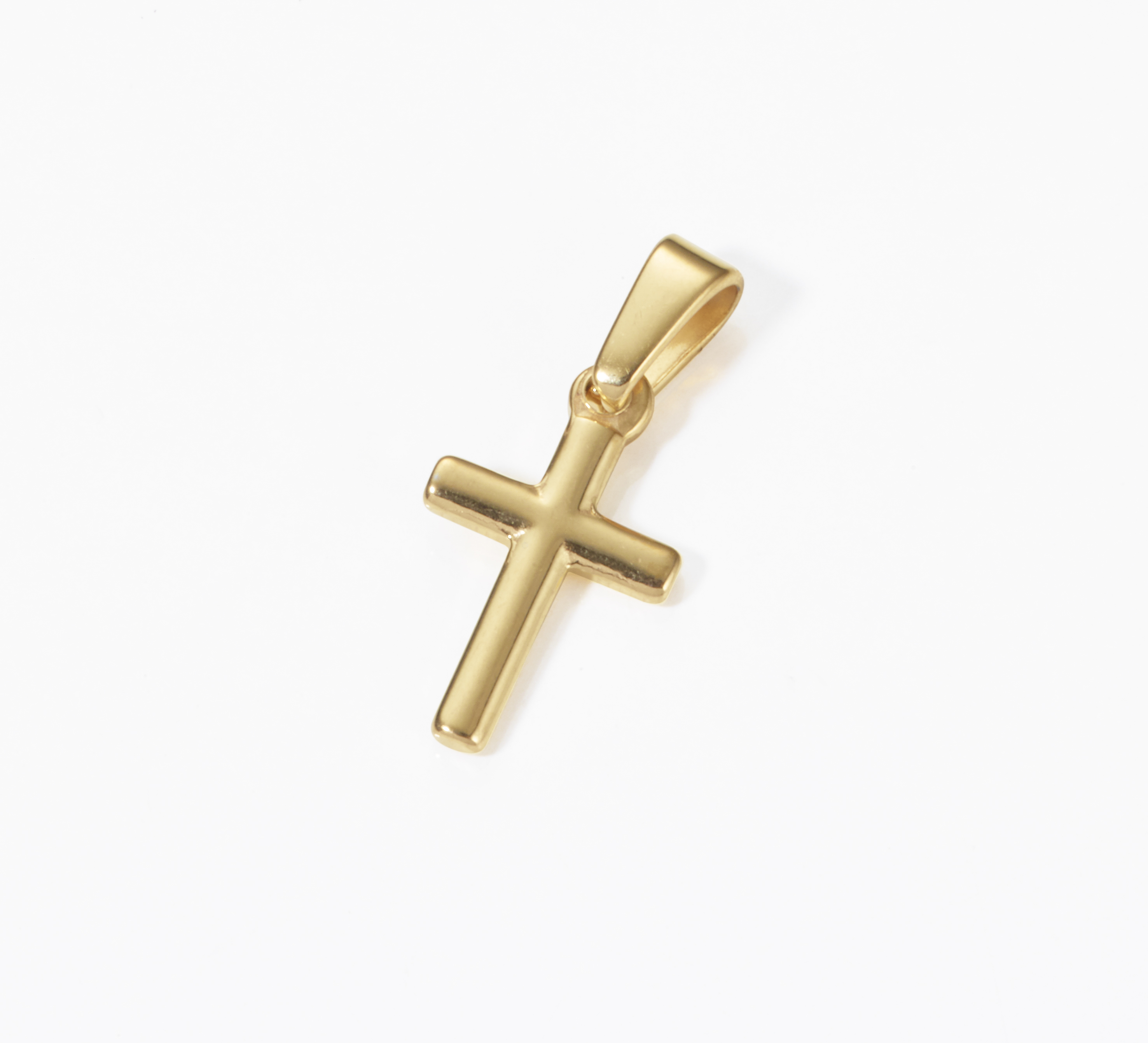 Kettenanhänger - Anhänger 'Kreuz' Edelstahl, vergoldet