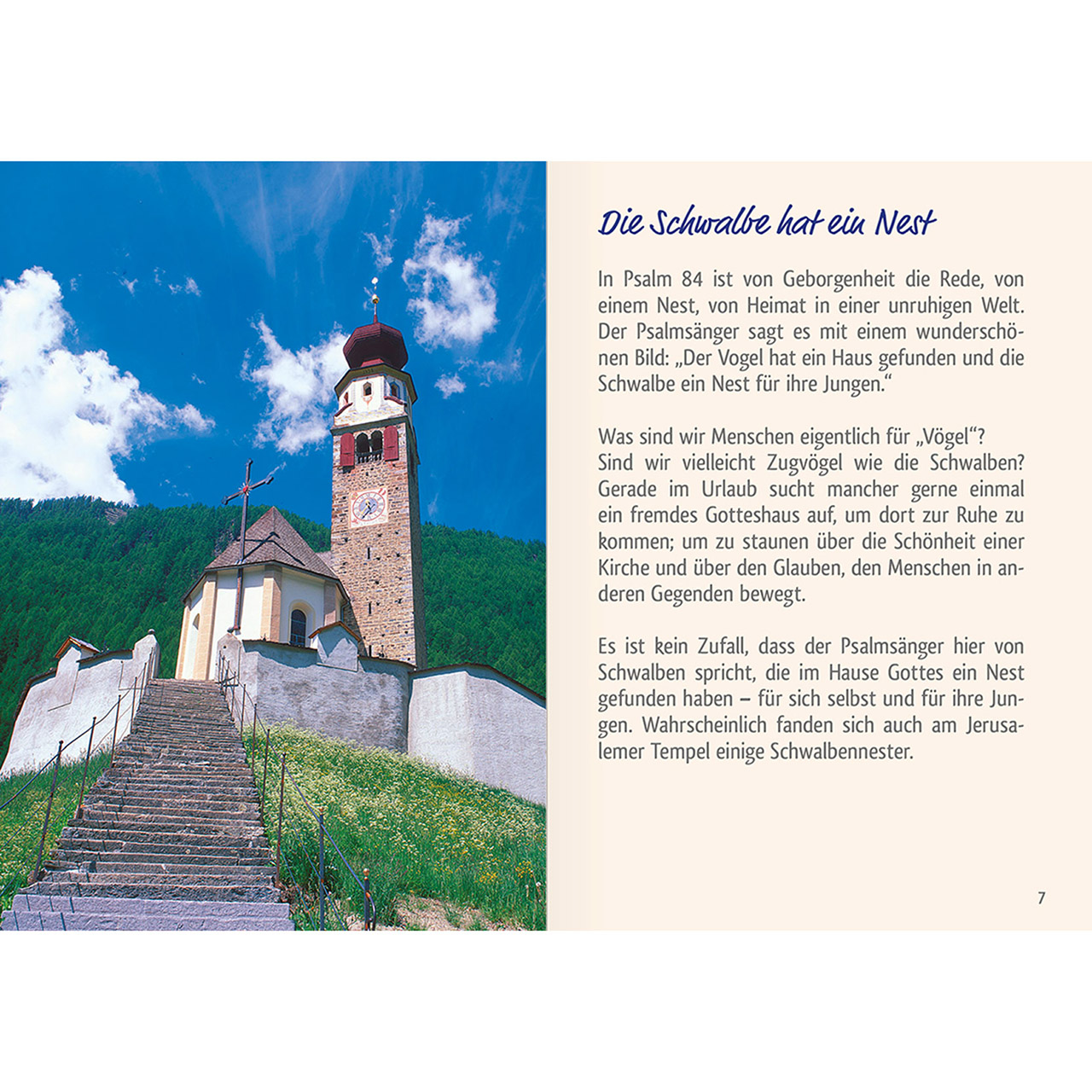 Grußheft - Willkommen in Gottes Haus - Türklinke Herz Haustür