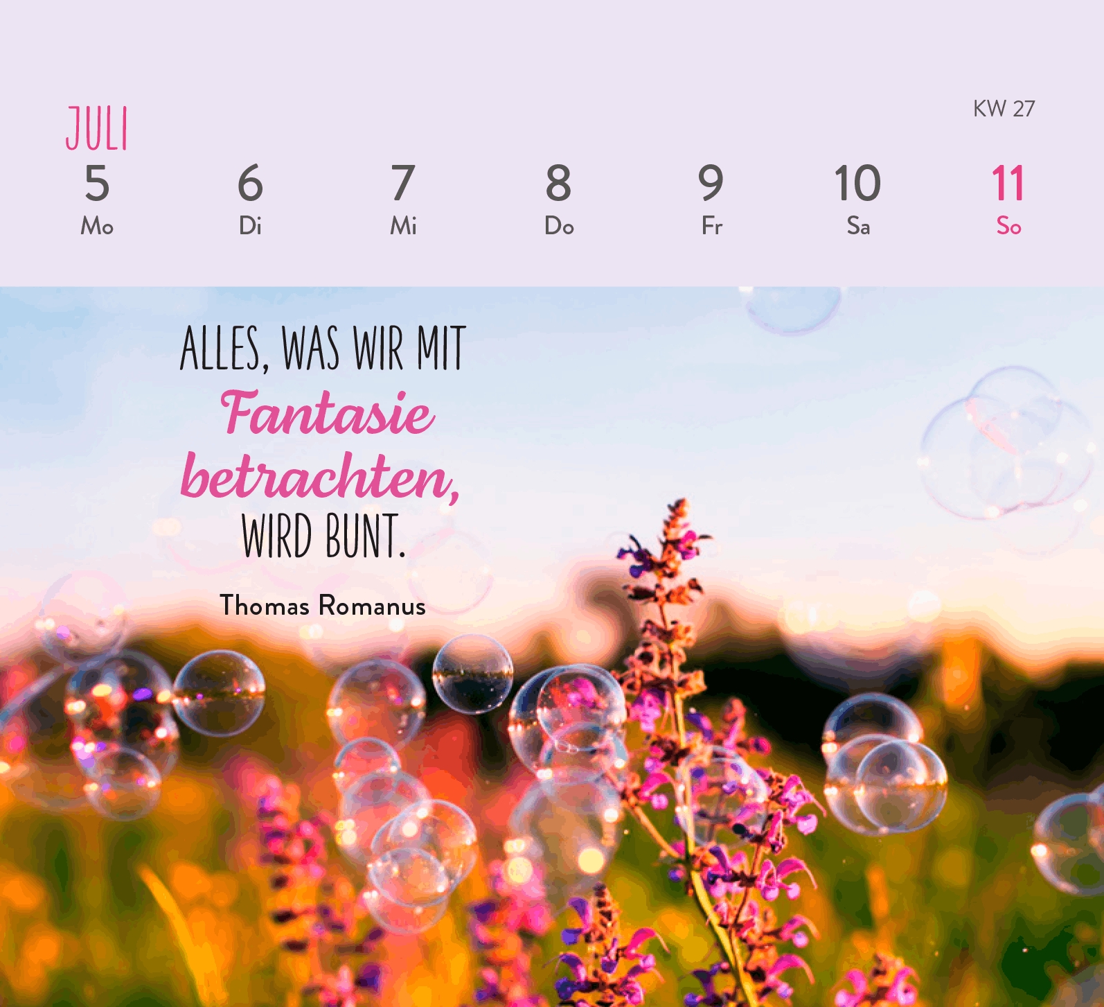 Aufstellkalender - Herzenswünsche für dich 2027