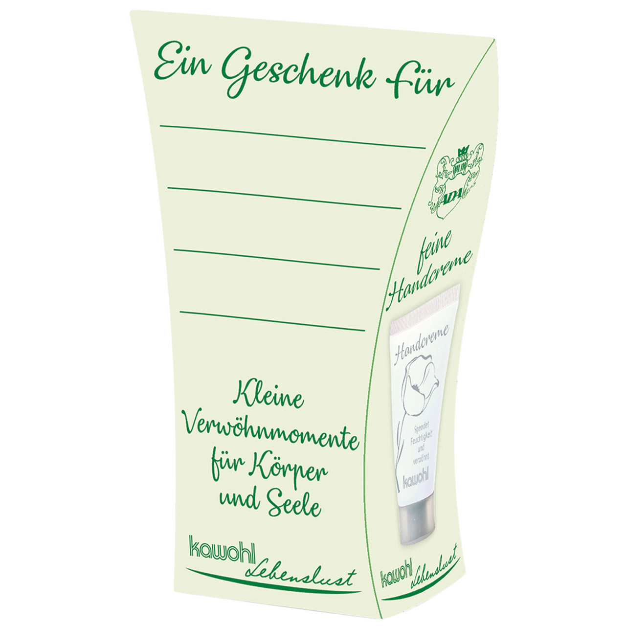 Handcreme - Frohe Ostern - gelbe Tulpen in Vase bunte Eier