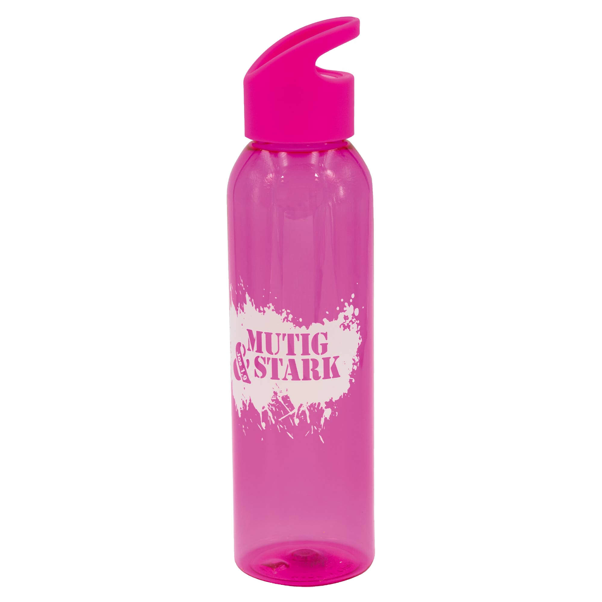 Trinkflasche - Trinkflasche 'Mutig & Stark', pink - Trinkflasche Rosa