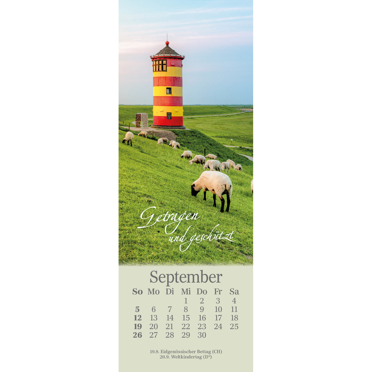Lesezeichenkalender - Sei behütet jeden Tag 2027