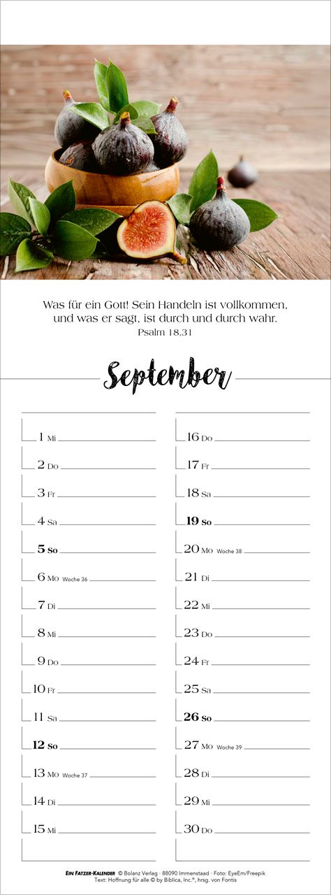 Terminkalender - Denk dran 2027