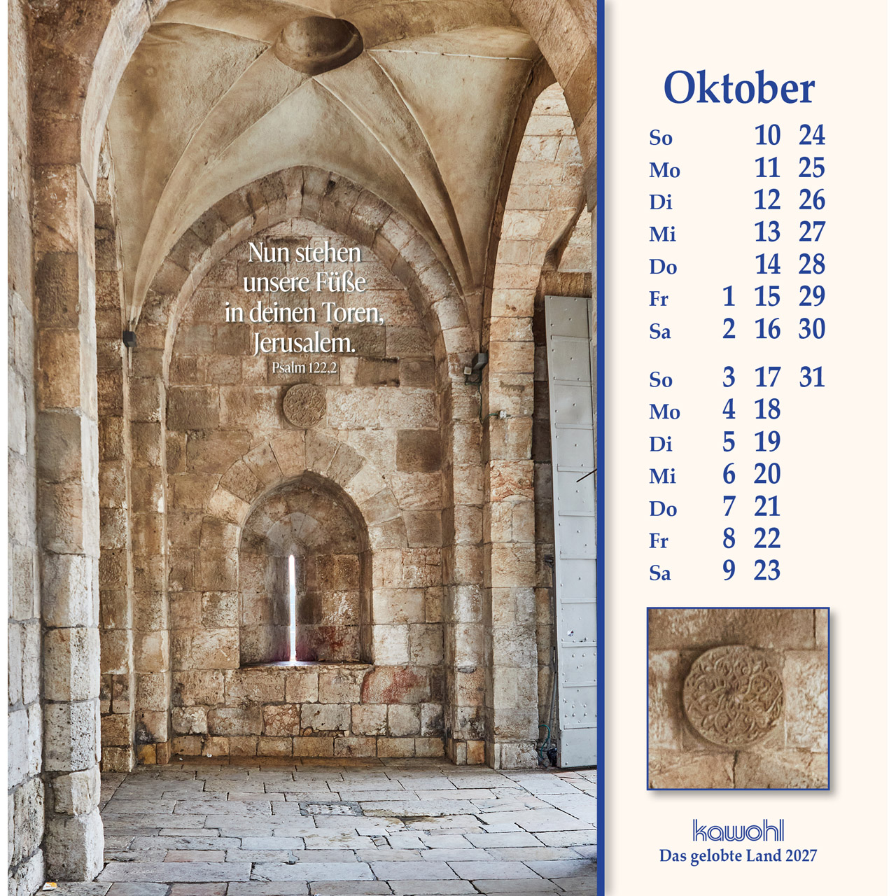 Postkartenkalender - Das gelobte Land 2027