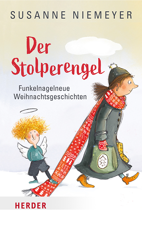 Buch - Der Stolperengel - Menschen Engel Schal Taschen Schnee Wolken