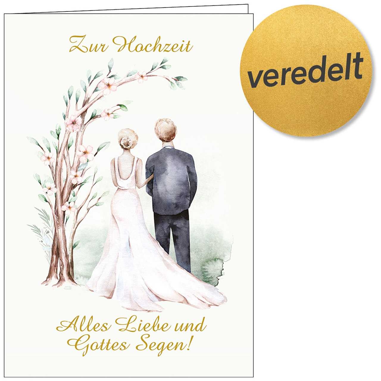 Zur Hochzeit - Alles Liebe und Gottes Segen