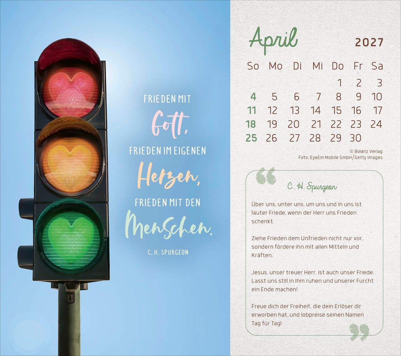 Tischkalender - Mit seiner Kraft durchs Jahr 2027 Tischkalender