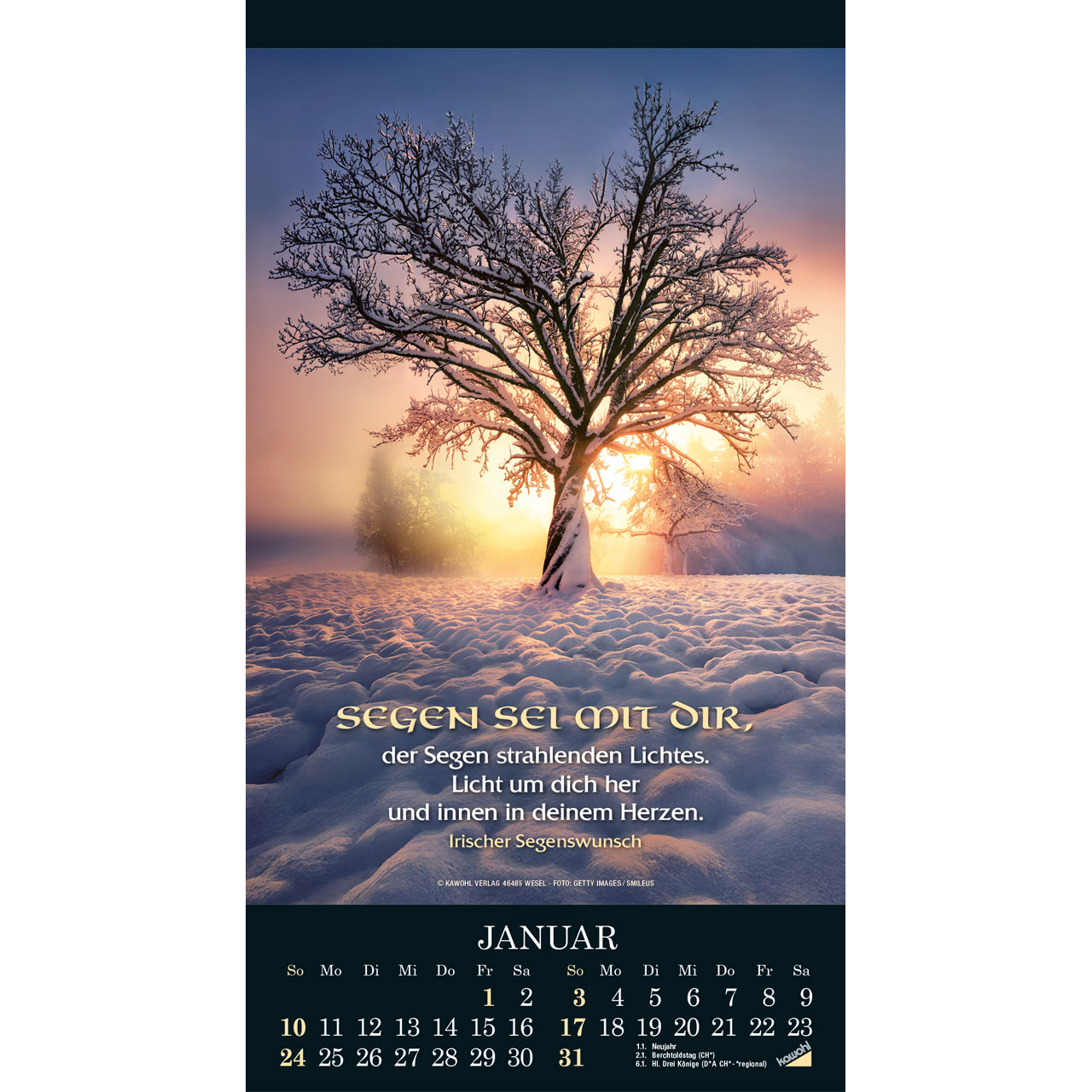 Wandkalender - Die Wunder deiner Werke 2027