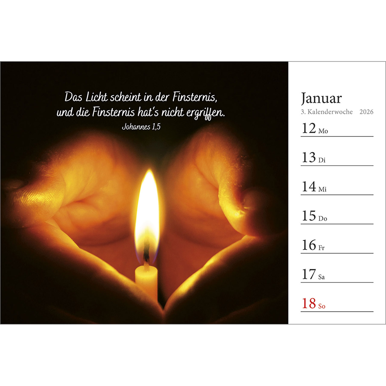 Tischkalender - In deine Hand stell ich den Tag 2026